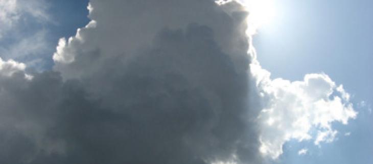 Cumulus can extend from the lower to middle levels